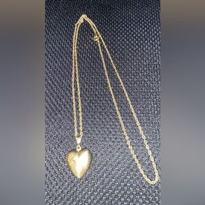 Gold Heart Pendant Necklace
